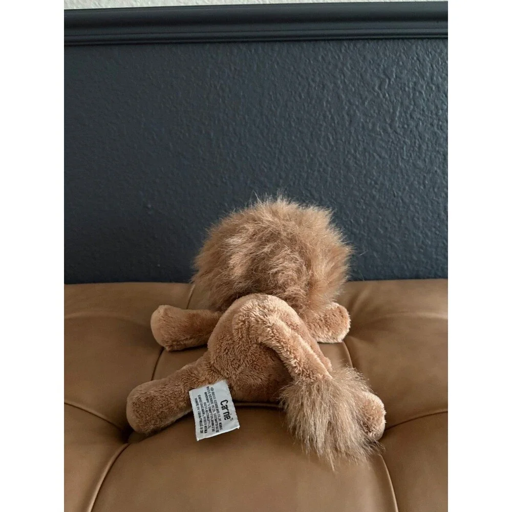 Vintage Russ Berrie Carnie Lion Brown Shaggy Mane Big Eyes Plush Toy Item 23463